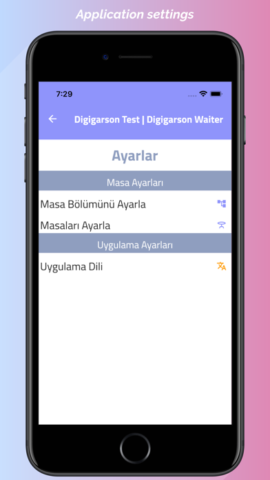 Digigarson Waiter Screenshot
