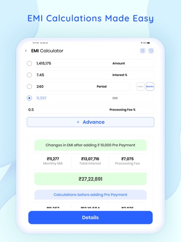 EMI calculator for all Loansのおすすめ画像4