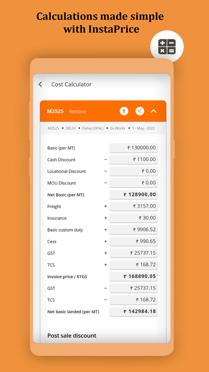 InstaPrice-Polymer Pricing App