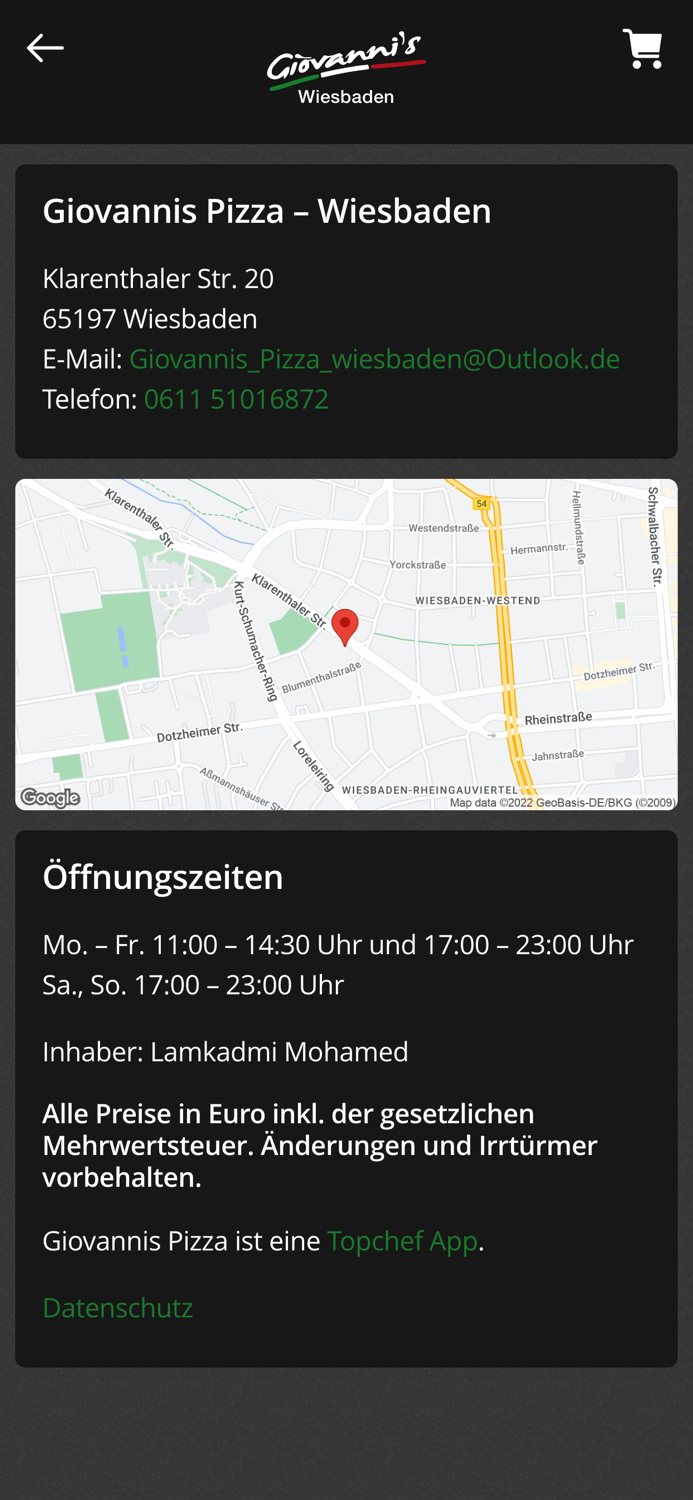 Giovannis Pizza Wiesbaden