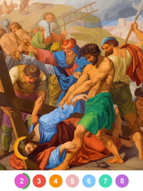 Bible Oil Painting By Number iPad screenshot 5 - Games app