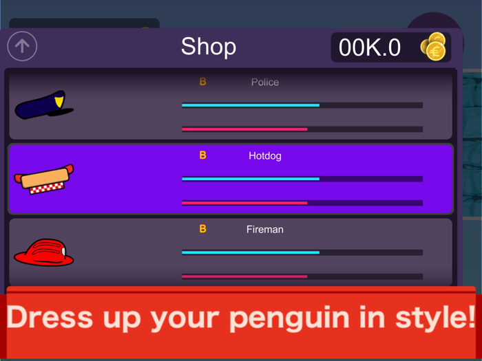 Penguins flying in the sky