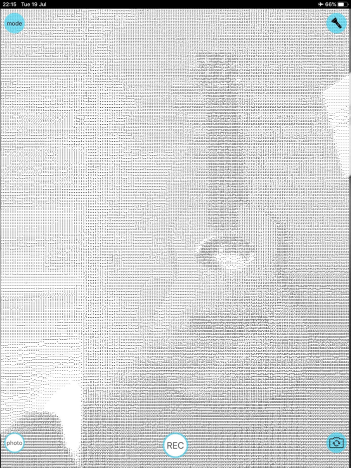 ASCII Camera Art filters