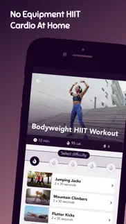cardio hiit workout at home iphone screenshot 3