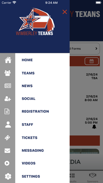 Wimberley Texans Athletics Screenshot
