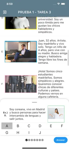 Game screenshot DELE A1 Spanish Examen1 hack