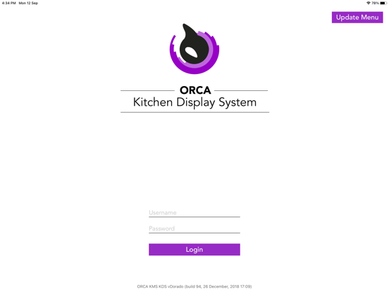 Orca KDS app screenshot