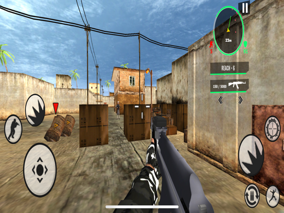 Foot Back For Concealed Attack iPad screenshot