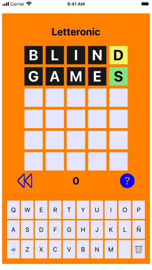 Captura de pantalla de Letteronic Accesible en iPhone 3