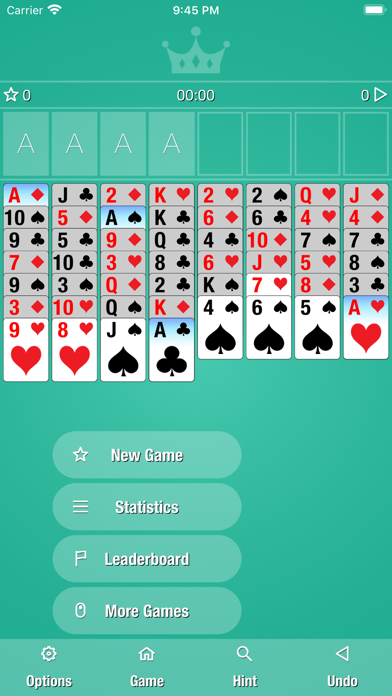 Simple Freecell Solitaire Screenshot