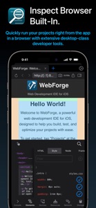 WebForge IDE screenshot #2 for iPhone