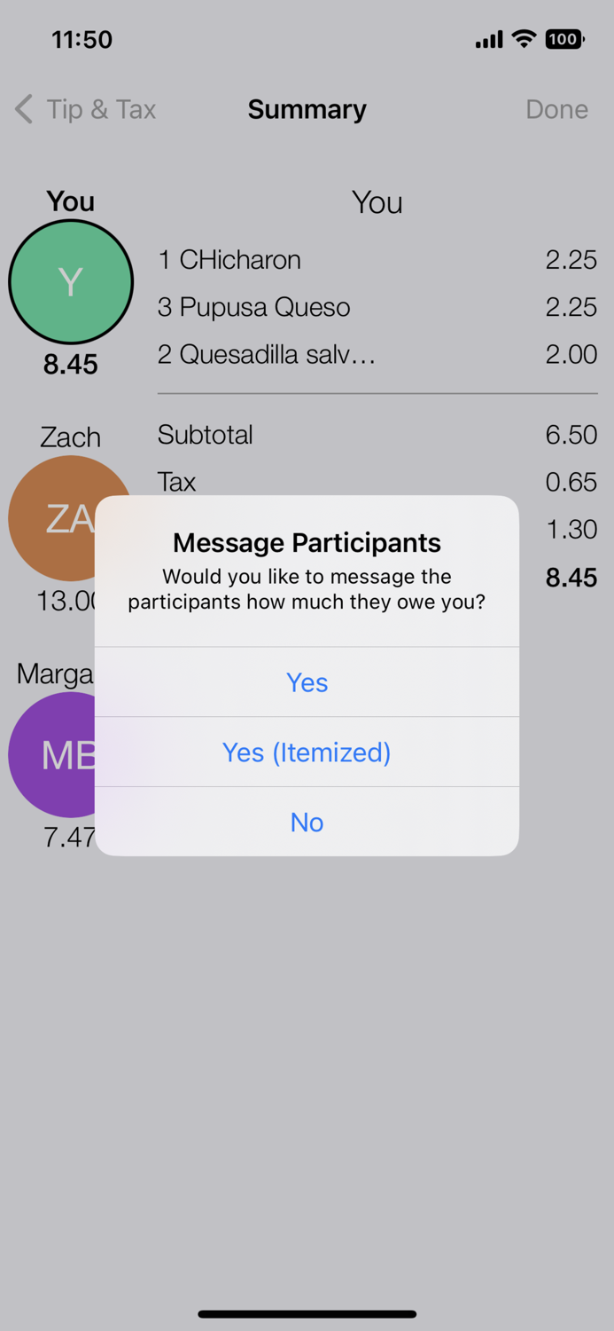 Forkit - Bill Splitting