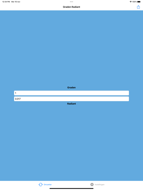 Graden Radialen iPad app afbeelding 1
