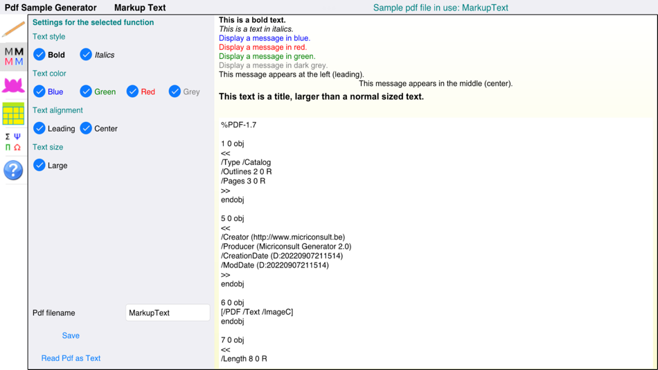 #2. PdfSampleGenerator (iOS) Podle: MICRI Consult