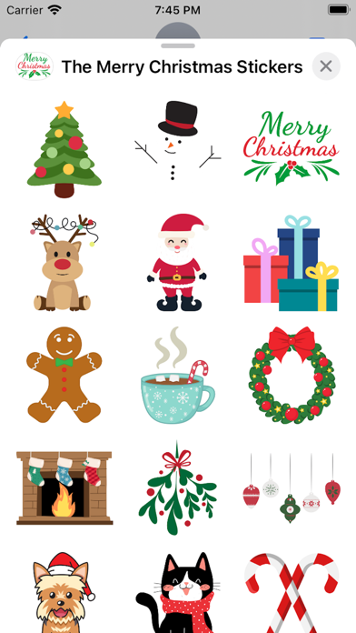 The Merry Christmas Stickers Screenshot