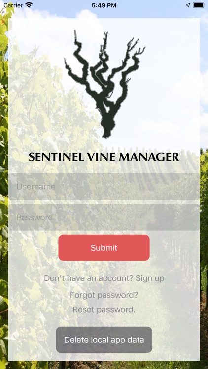 Sentinel Vine Manager