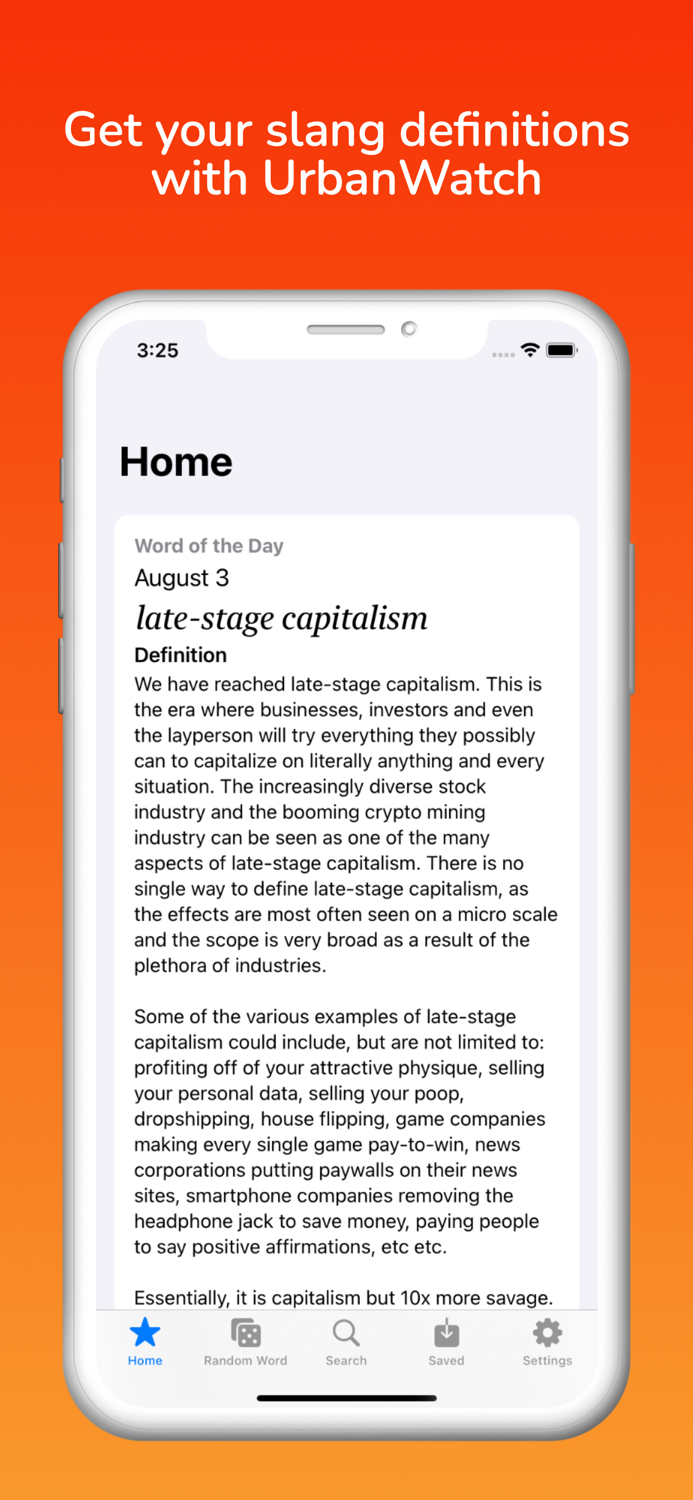 UrbanWatch - Slang Dictionary