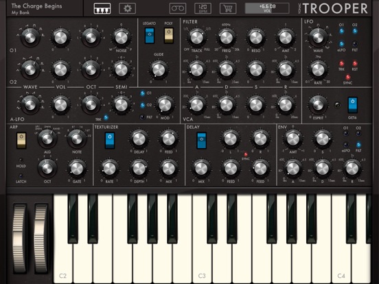 TROOPER Synthesizer iPad app afbeelding 1
