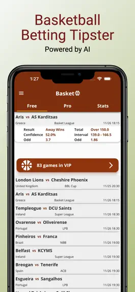 Game screenshot AI Basketball Betting Tipster mod apk