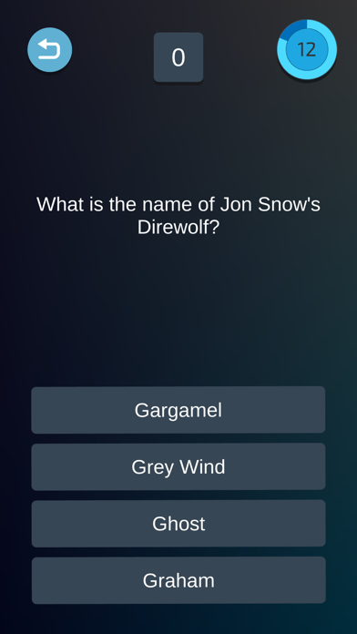 Game Of Thrones Quiz Screenshot
