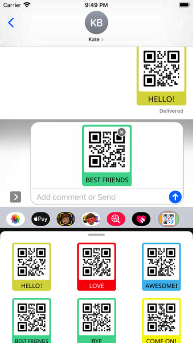 Screenshot #1 pour QR Code Stickers Pack