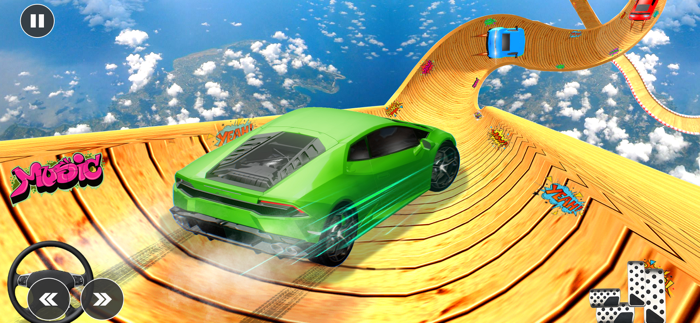 Crazy Sports Car Stunt Racing