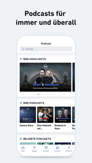 TZ - Nachrichten und Podcast Screenshot