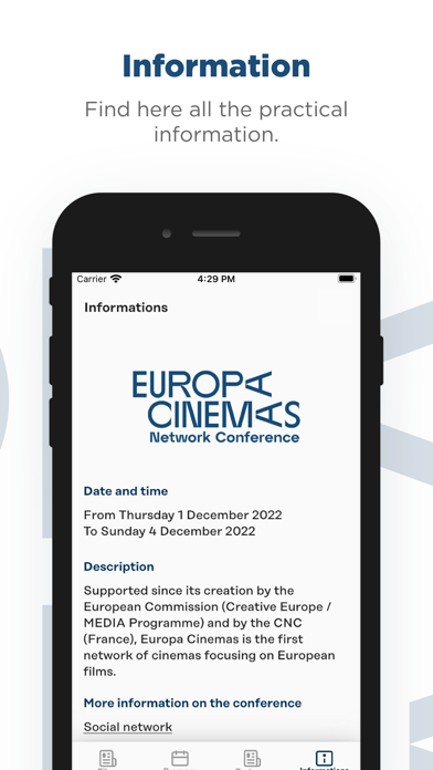 Europa Cinemas App Screenshot