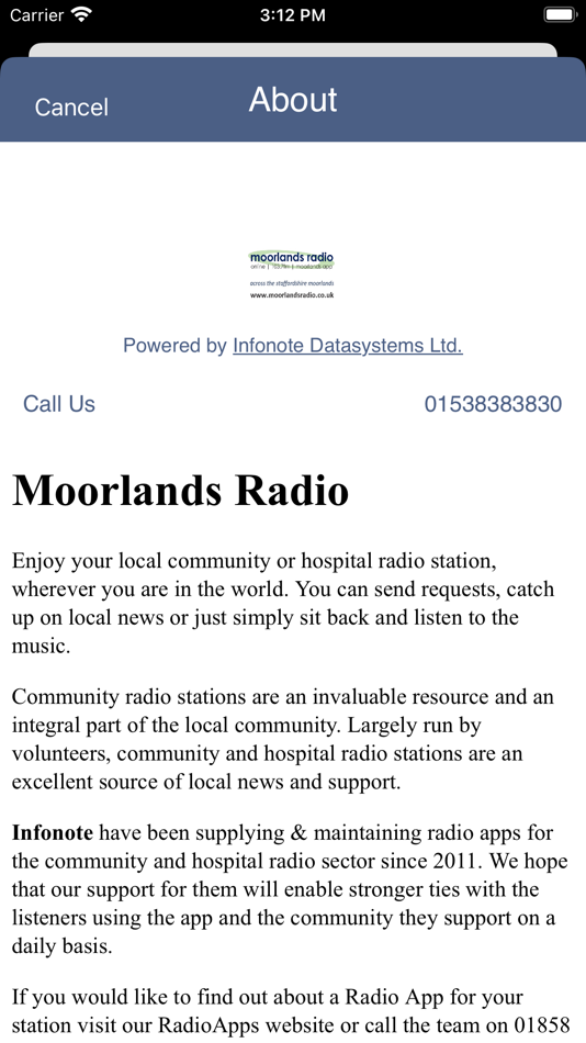 Moorlands Radio - 2.66 - (iOS)