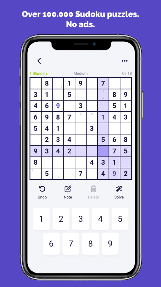 #1. Just Sudoku - Classic puzzles (iOS) 게시자: Devloft UG (haftungsbeschränkt)