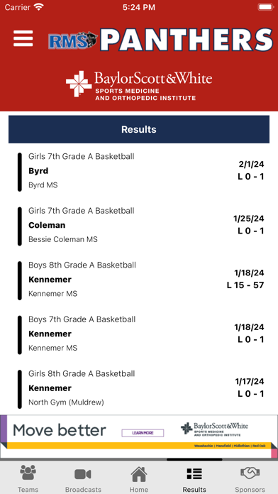 Duncanville ISD Athletics Screenshot