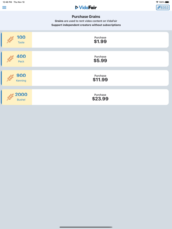 VidaFair iPad screenshot 5 - Entertainment app