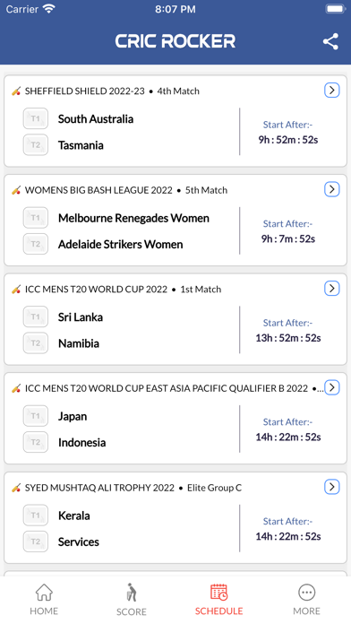 CricRocker - Sports Live Screenshot