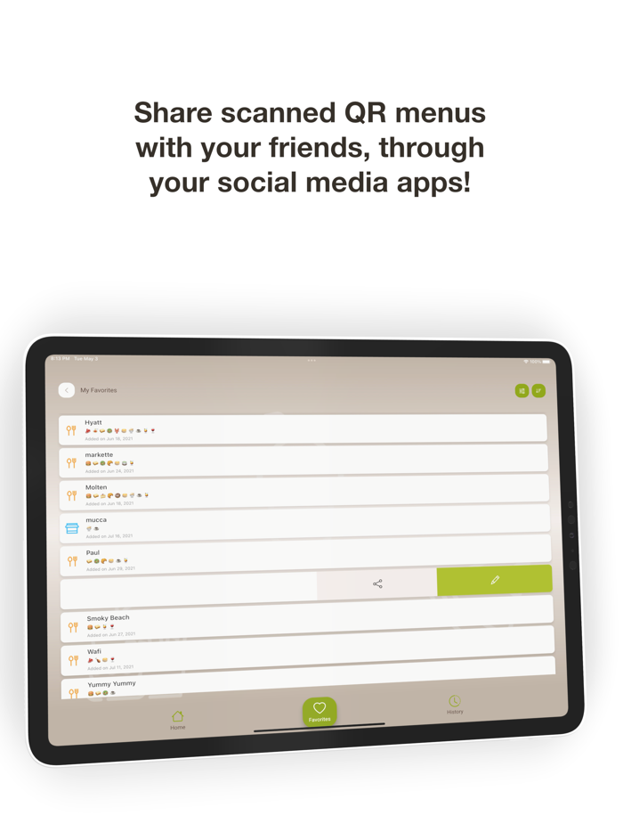 Delicious - QR Code Scanner