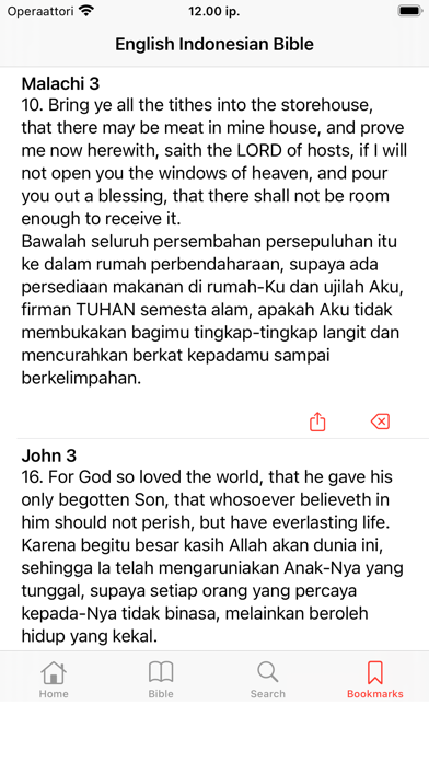 English - Indonesian Bible Screenshot