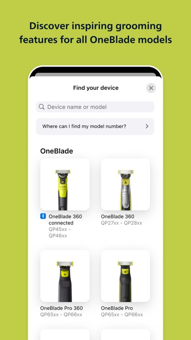 Philips OneBlade (Daily Care) Screenshot