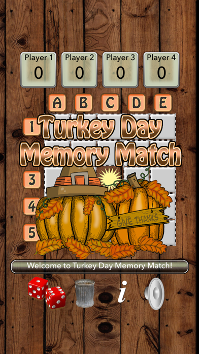 Turkey Day Memory Match Screenshot