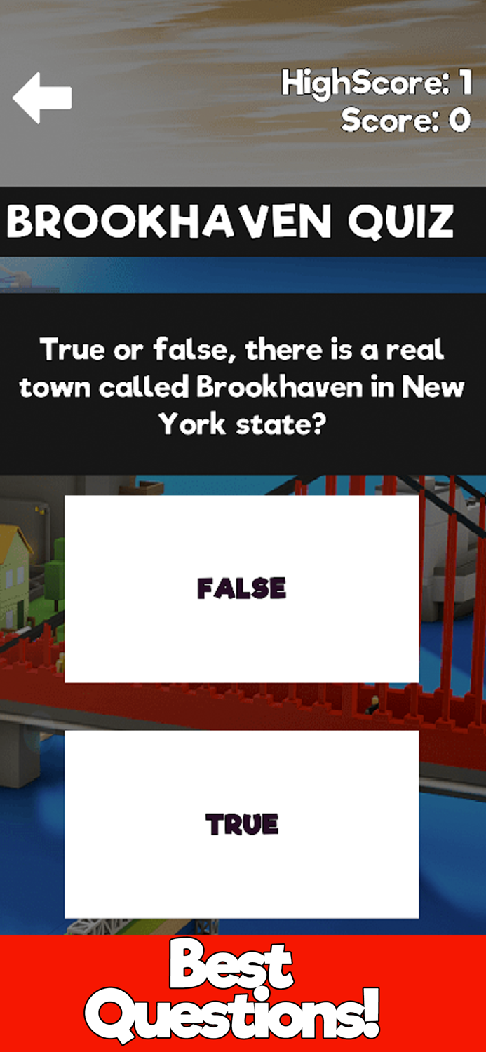 Brookhaven Trivia Quiz