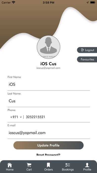 Yeekal Customer Screenshot