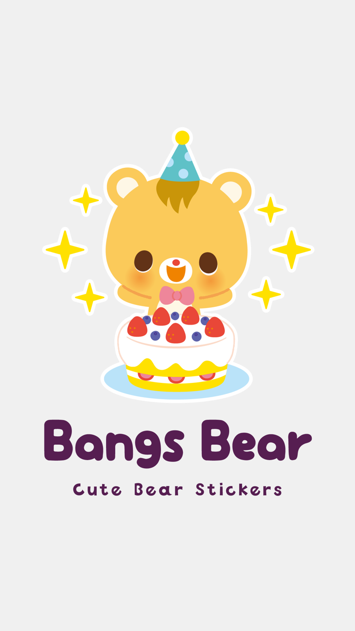 Bangs Bear Stickers
