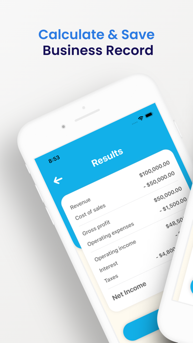 Net Income Calculator App Screenshot