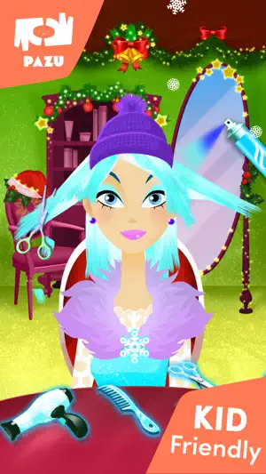 Girls Hair Salon Christmas screenshot 2