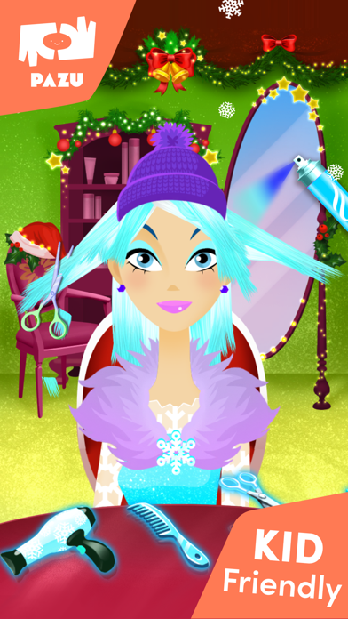 Screenshot #2 pour Girls Hair Salon Xmas