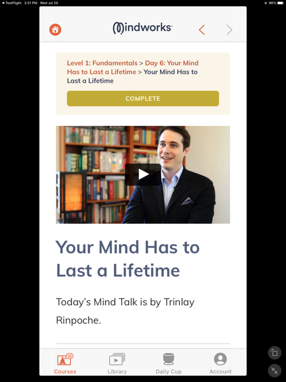 Mindworks: Guided Meditation iPad screenshot 2 - Health & Fitness app