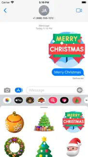 christmas stickers-2024 wishes iphone screenshot 2