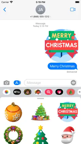 Game screenshot Christmas Stickers-2023 Wishes apk