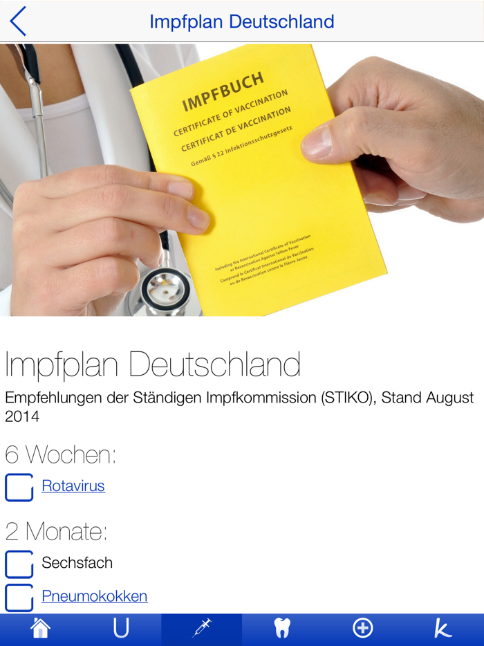 Babygesundheit Checklisten