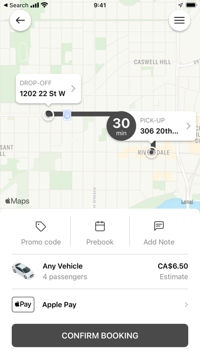 Saskatoon Radio Cabs Screenshot