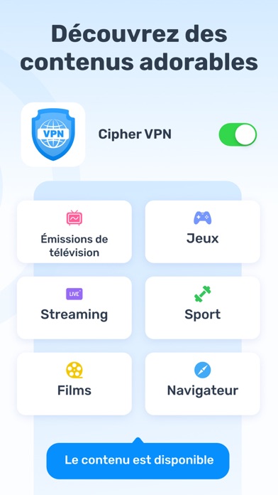 Screenshot #3 pour Cipher VPN  - Maître proxy