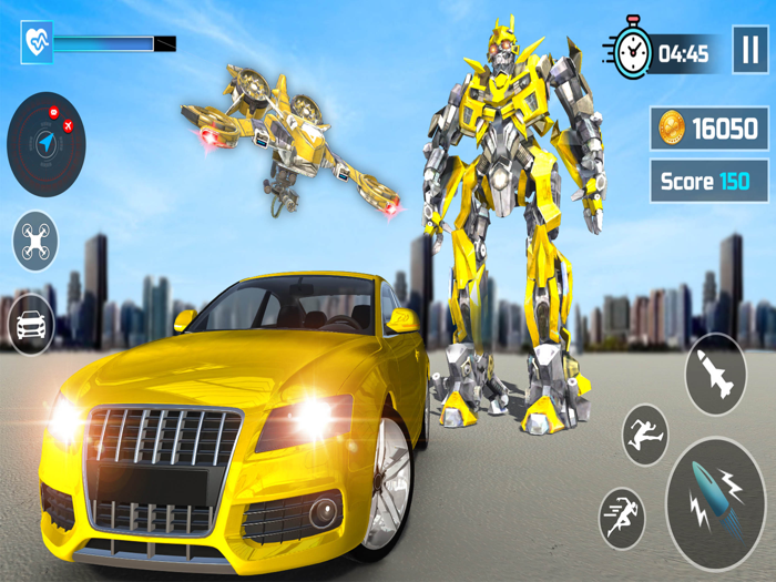 Robot Car Drone Transform